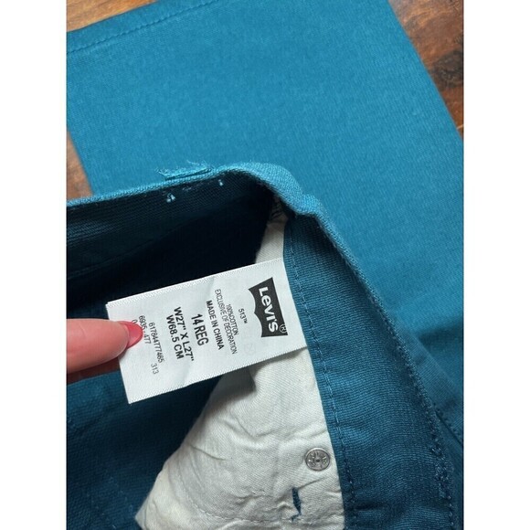 Levi’s 513 Womens Slim Straight Electric Blue 27x27 - Picture 3 of 7